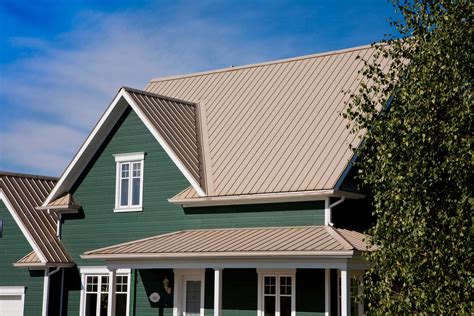 what house colors go with a silver metal roof|tan metal roof house colors.